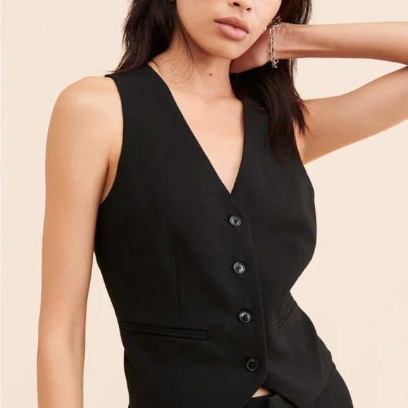 Organza Back Vest Maeve Anthropologie EUC L - Picture 2 of 8